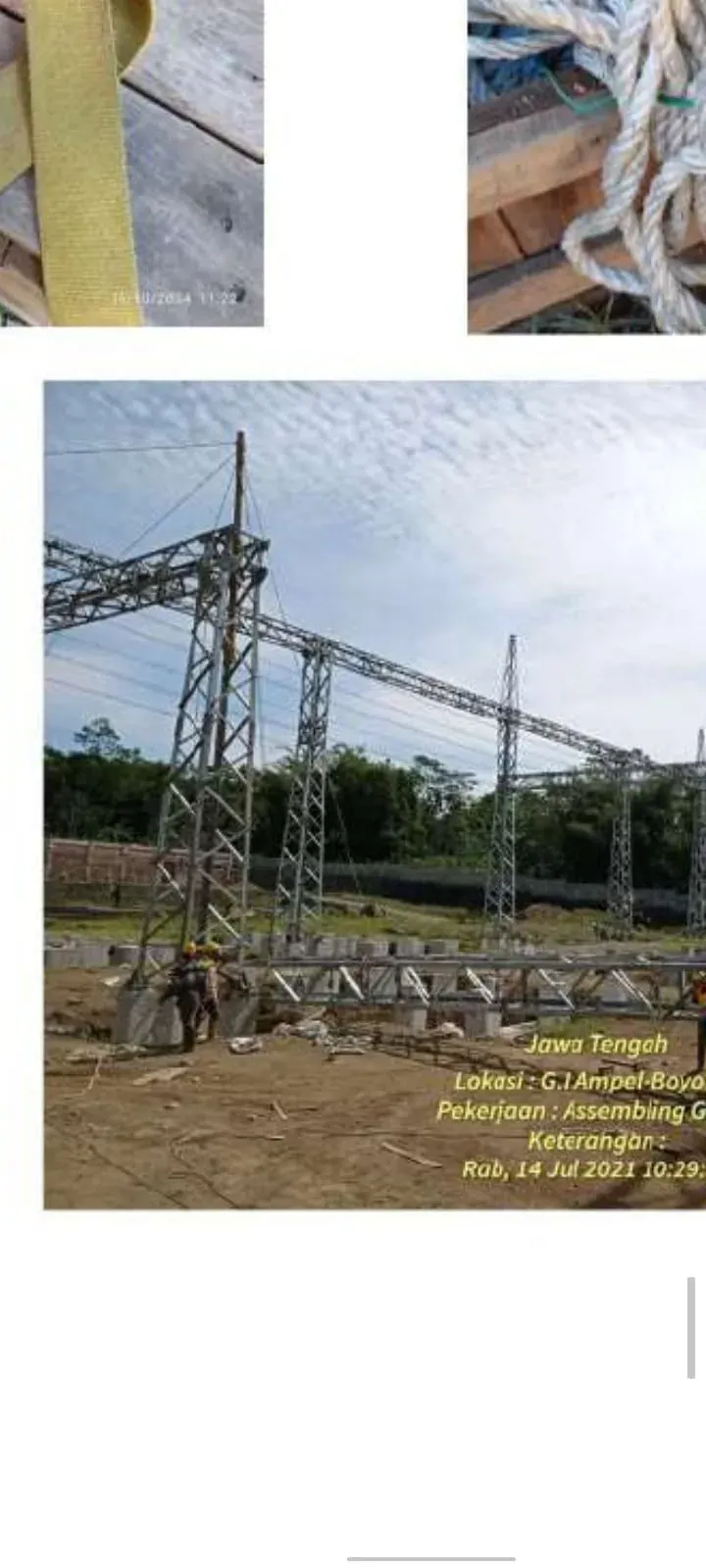 Pekerjaan Gardu Induk proyek Apel di Boyolali
