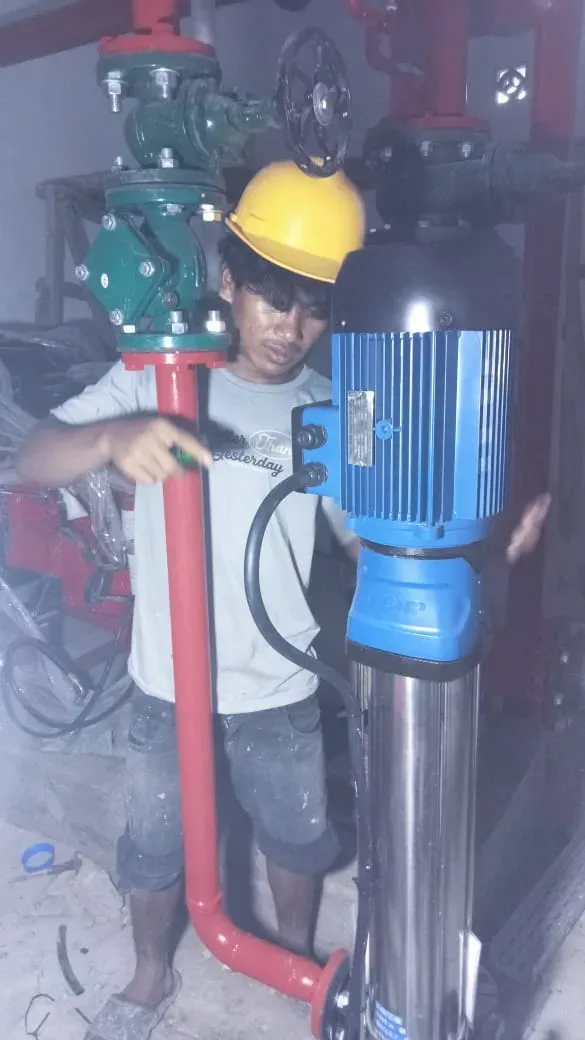 Instalasi pumproom pemadam kebakaran di RSUD